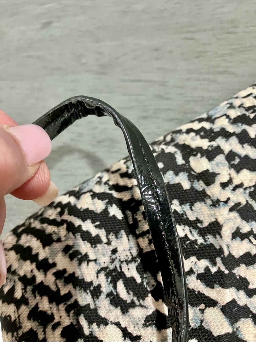 Coach Black & White Woven Design Wristlet Wallet - double zip! - Picture 8 of 10